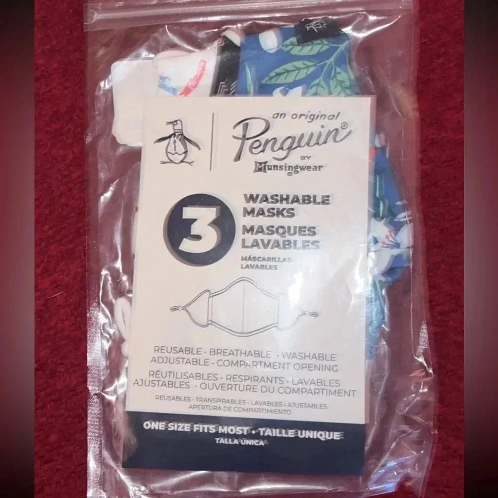 Original penguin brand reusable face‎ masks (3)